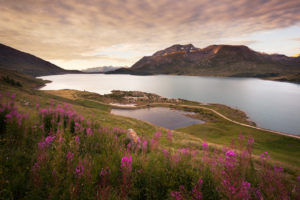 Levé de soleil sur le Lac du Mont-Cenis