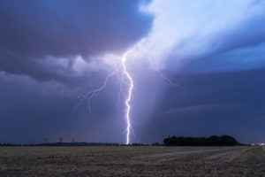 Coup de foudre en air sec - Rhône - 20 Juillet 2019