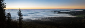 Mer de nuages depuis le Puy de Dôme - Lever de soleil