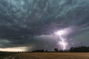 Orage violent sur Jonage (69) - 01 Août 2020