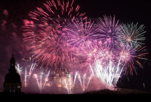 Feu d'artifice du 14 Juillet 2017 à Lyon en TimeLapse