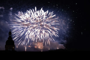 Feu d'artifice du 14 Juillet 2017 à Lyon en TimeLapse