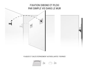 Fixation Standard Dibond et Plexi