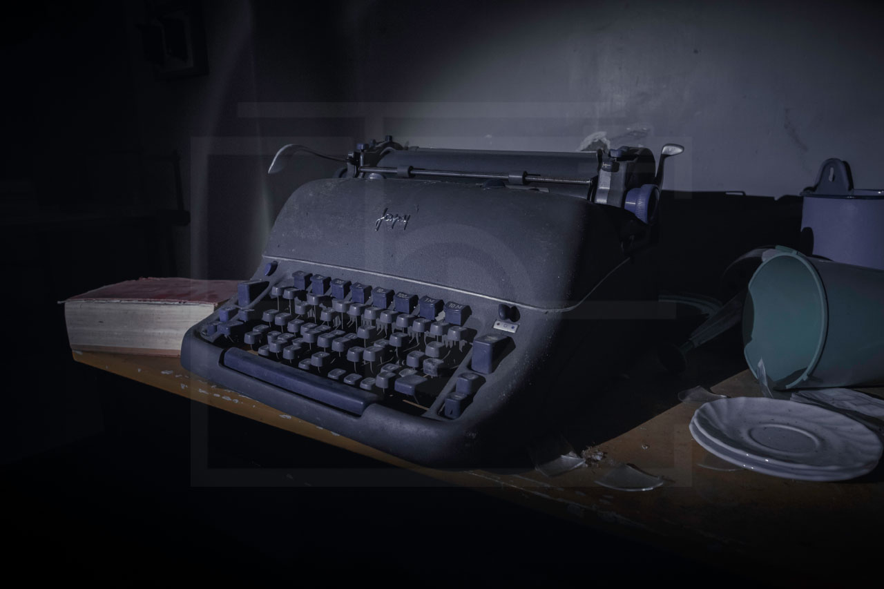 Sanatorium CHM - Machine à écrire