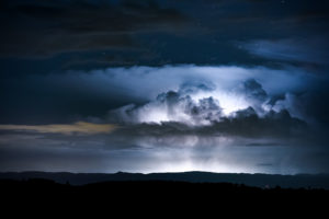 Orage sous les étoiles en Isère - 22 Juillet 2017