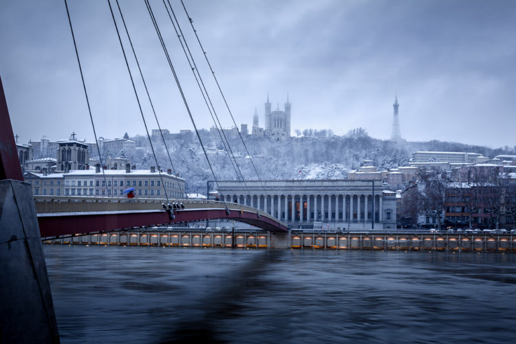 Lyon sous la neige